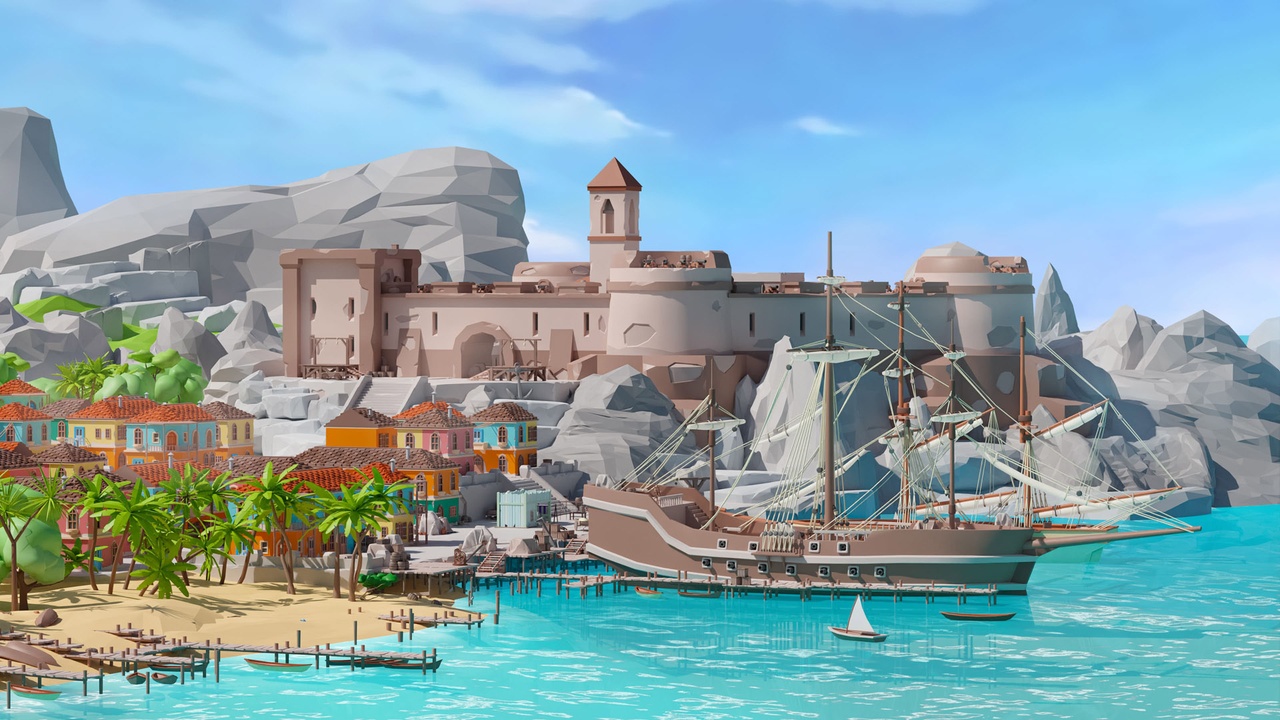 商品 Pirates - Low Poly 3D Models Pack 的媒体 1