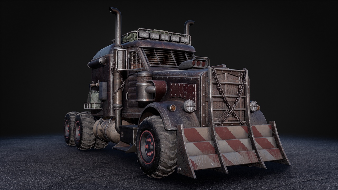 Media 1 for listing Post Apocalyptic Truck 3D Model