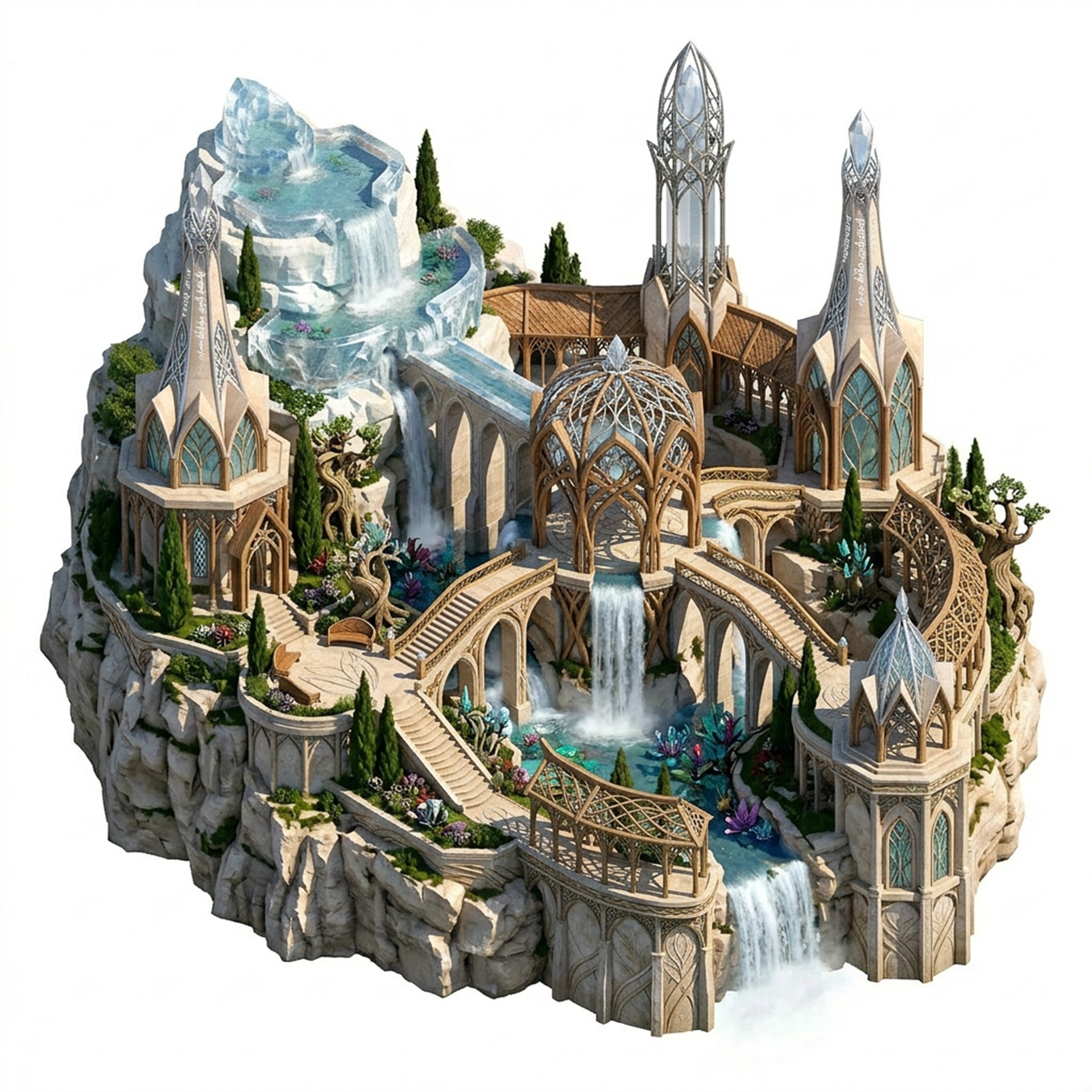 fantasy architecture set w2r_22 | Fab
