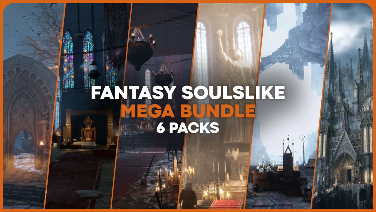 Media 1 for listing Fantasy Soulslike Mega Bundle | 6 Environments