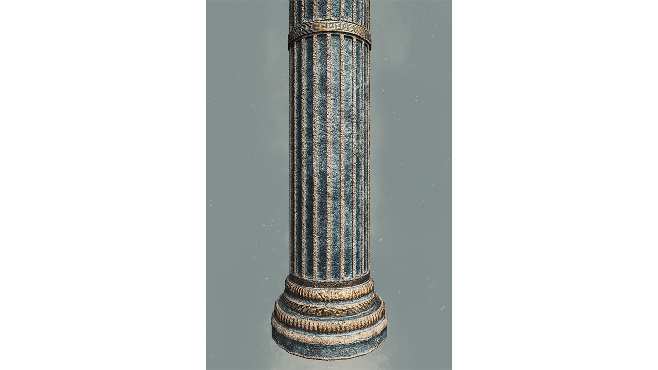 Media 1 for listing Column of Celsus 3D Model – Modular Architectural Asset for Historical Visualiza