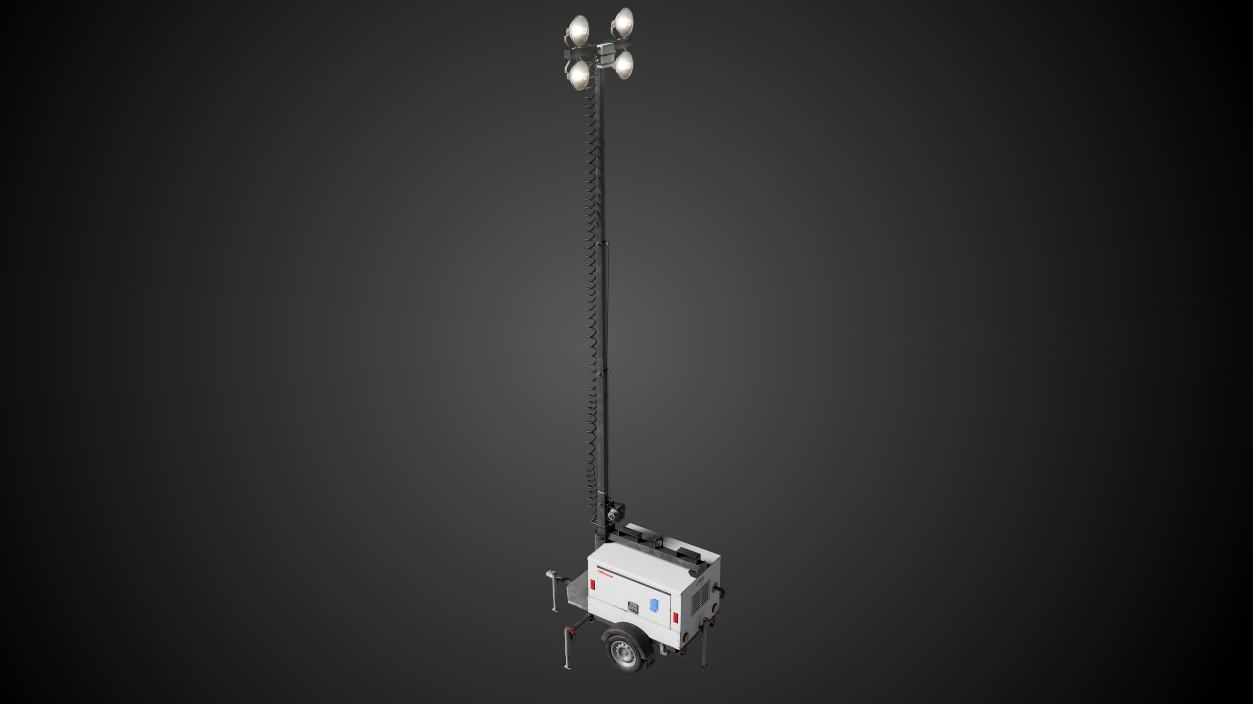 Media 1 for listing Portable Floodlight Generator Trailer Industrial Prop