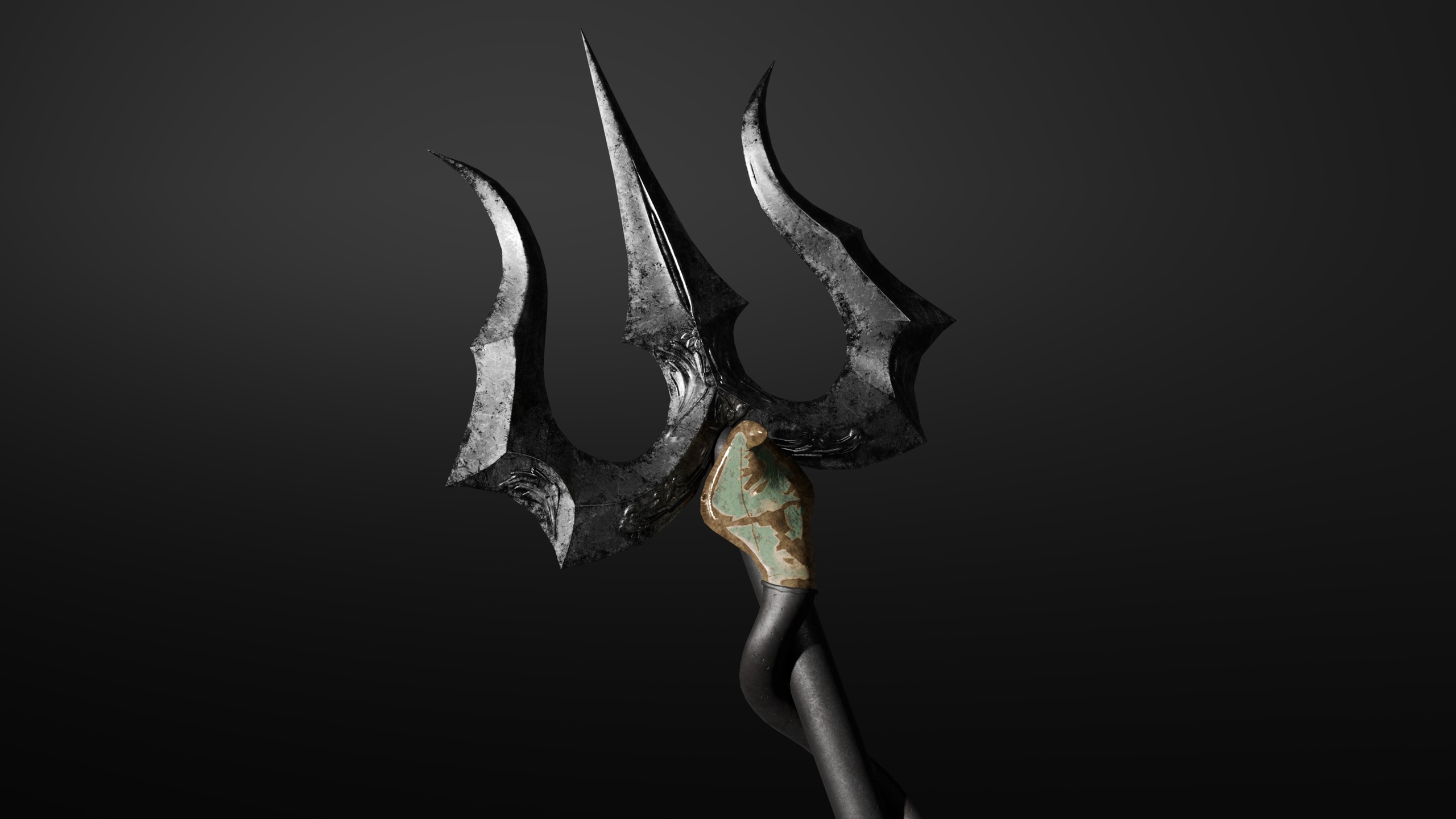 Media 1 for listing Trident Weapon – PBR 4K – Optimized Mesh