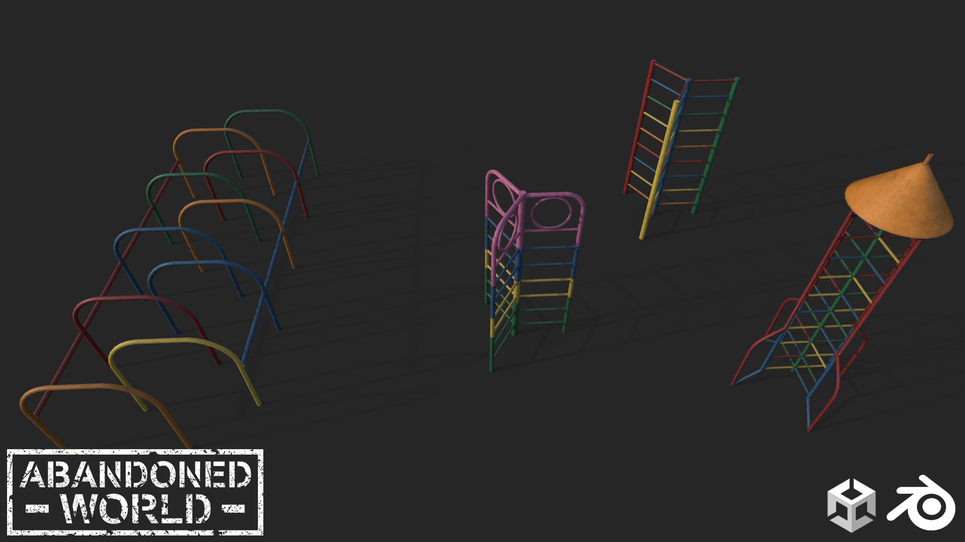 Old Playground Props Set vol.3 | Fab