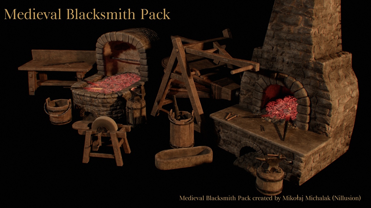 Multimedia 1 dla listy Medieval Blacksmith Pack