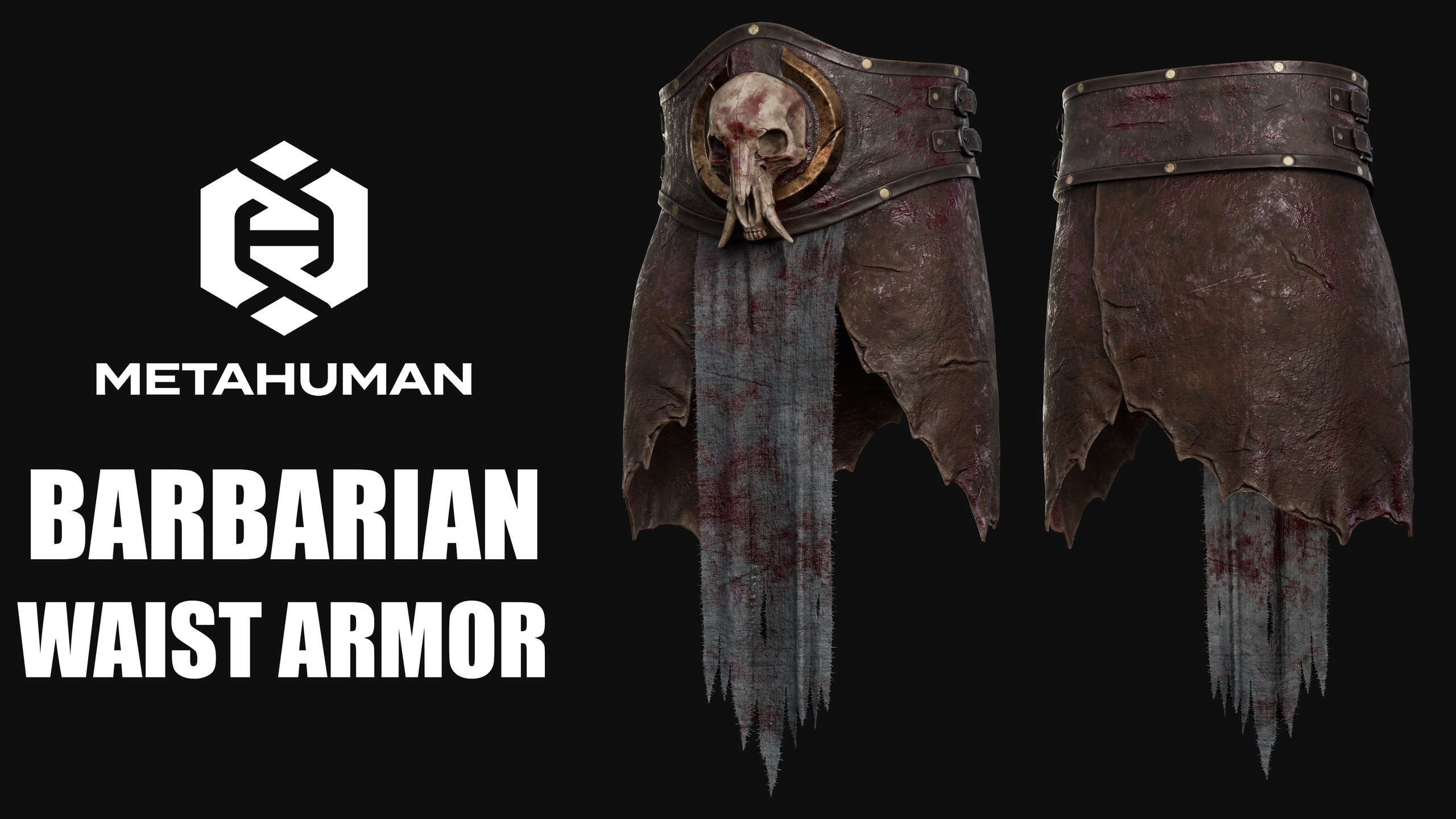 Media 1 for listing Barbarian Waist Armor For MetaHuman Vol 01