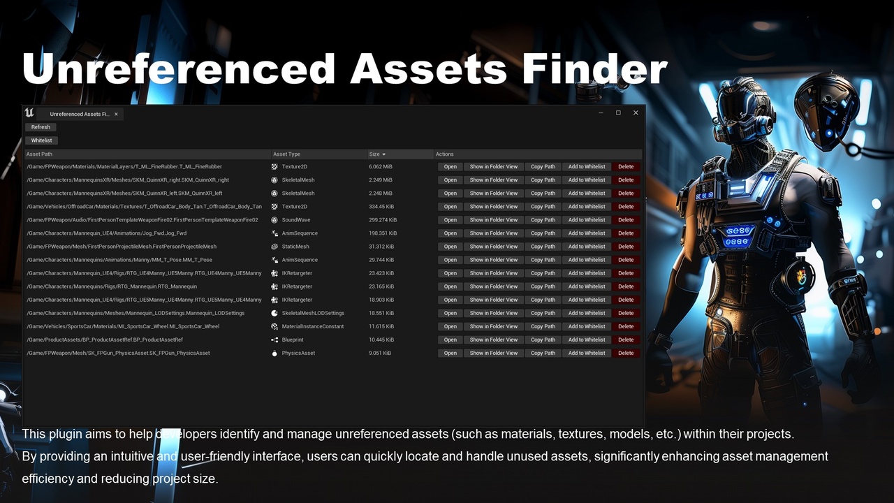 Media 1 for listing Unreferenced Assets Manager