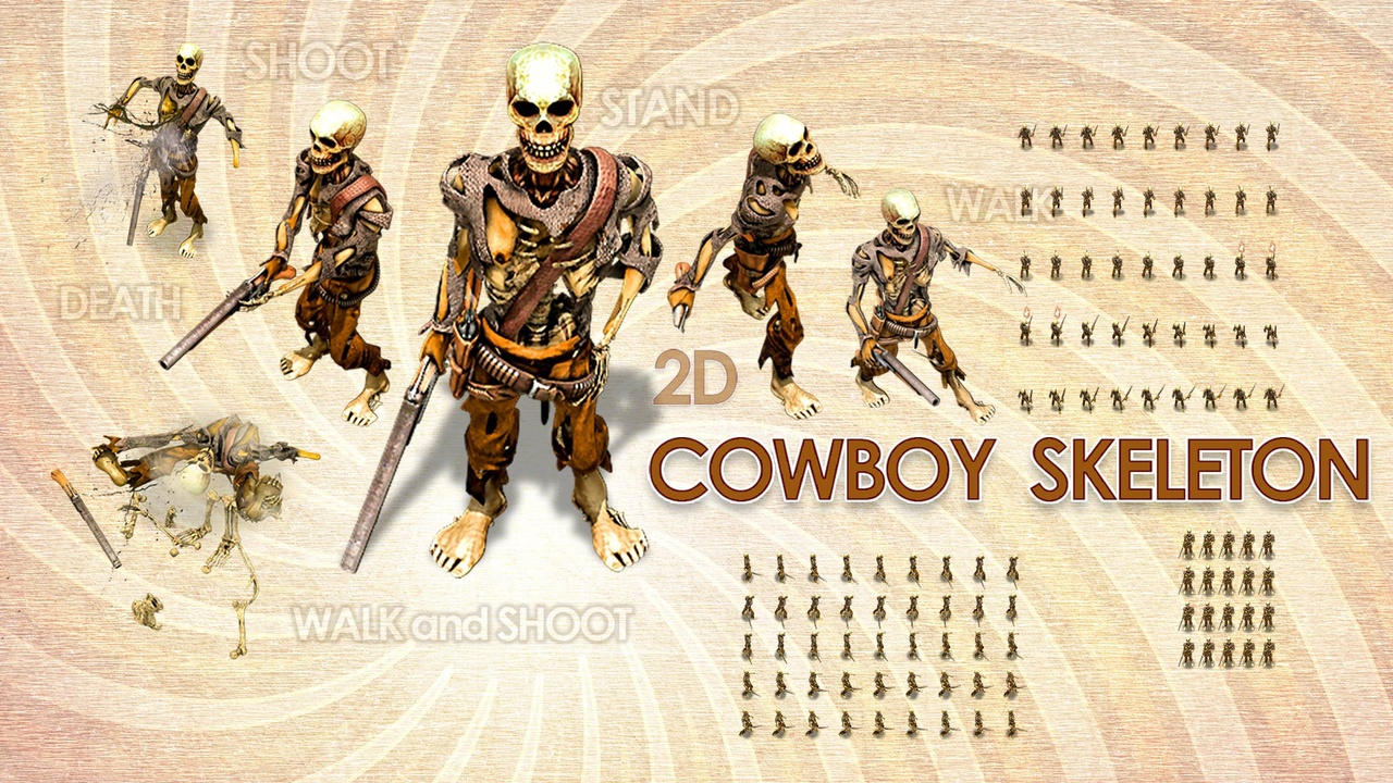 Media 1 for listing Cowboy Skeleton