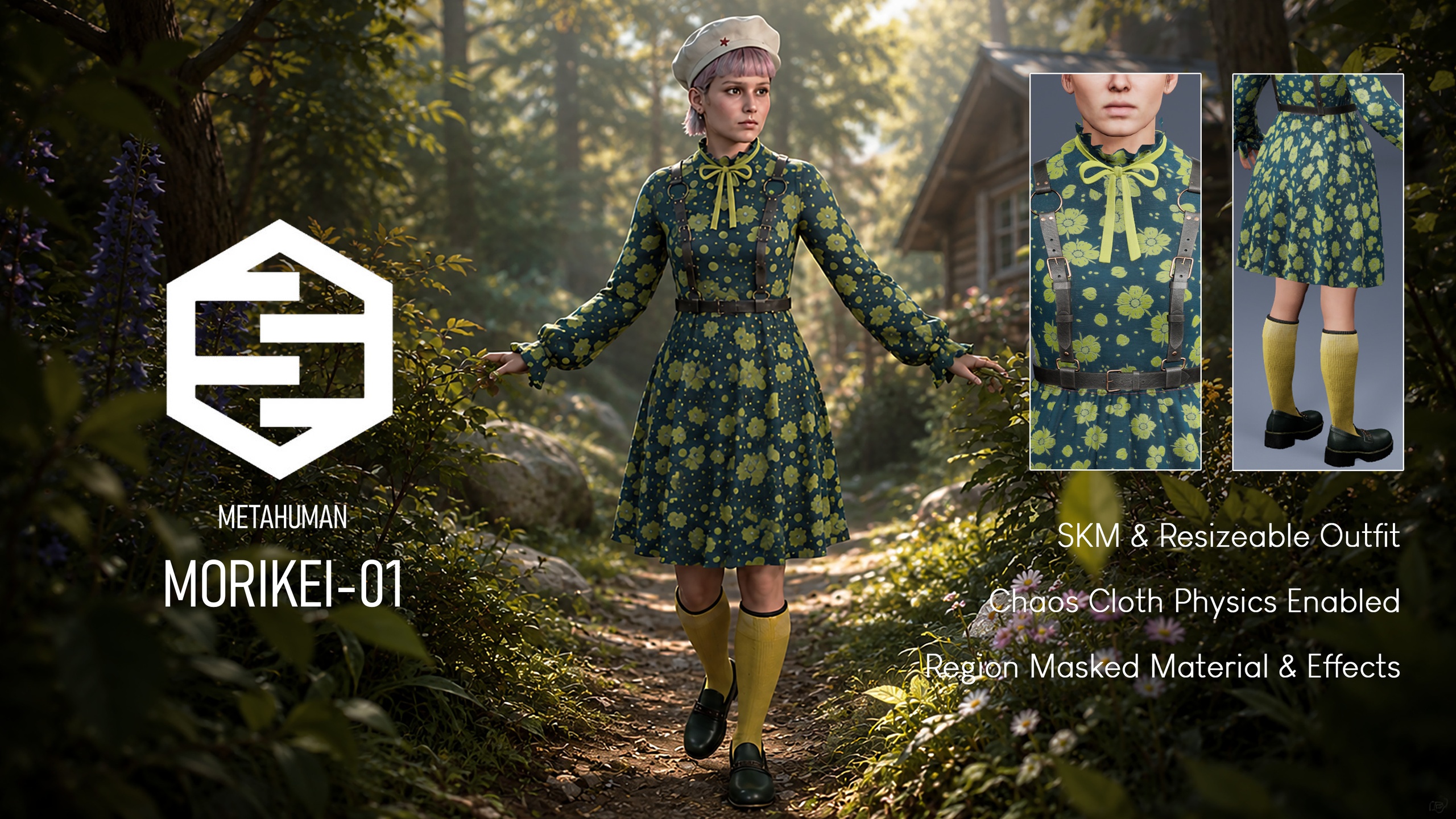 Media 1 for listing MoriKei Outfit 01 - Metahuman Compatible