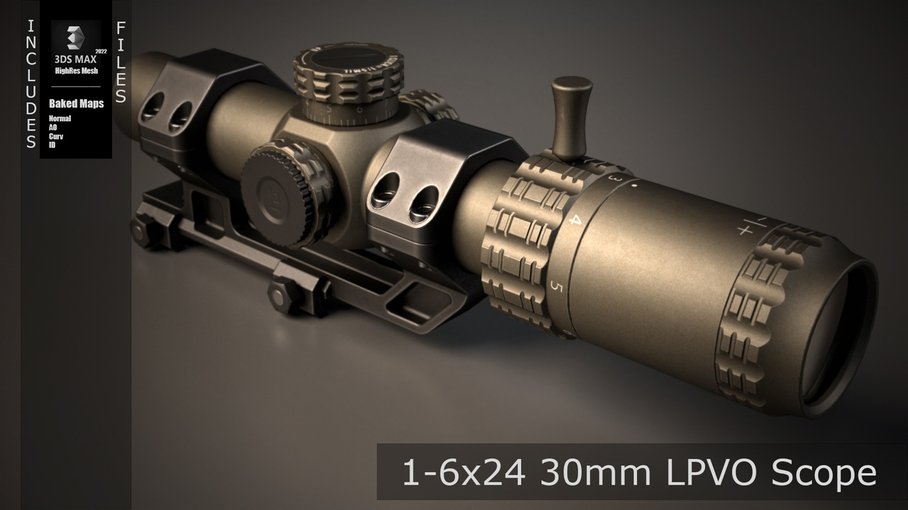 出品1-6x24 30mm LPVO Scopeのメディア1