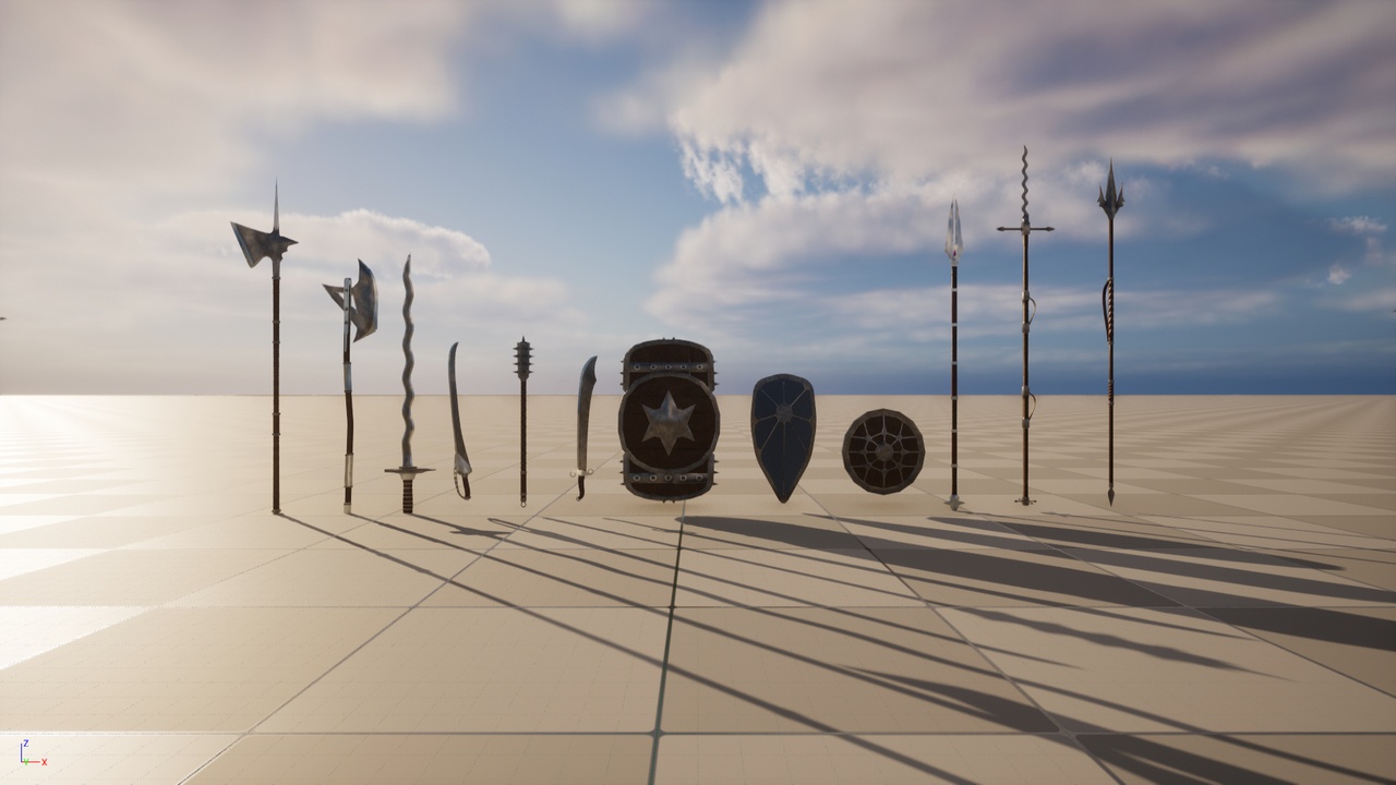 Realistic Medieval Weapon Pack | Fab