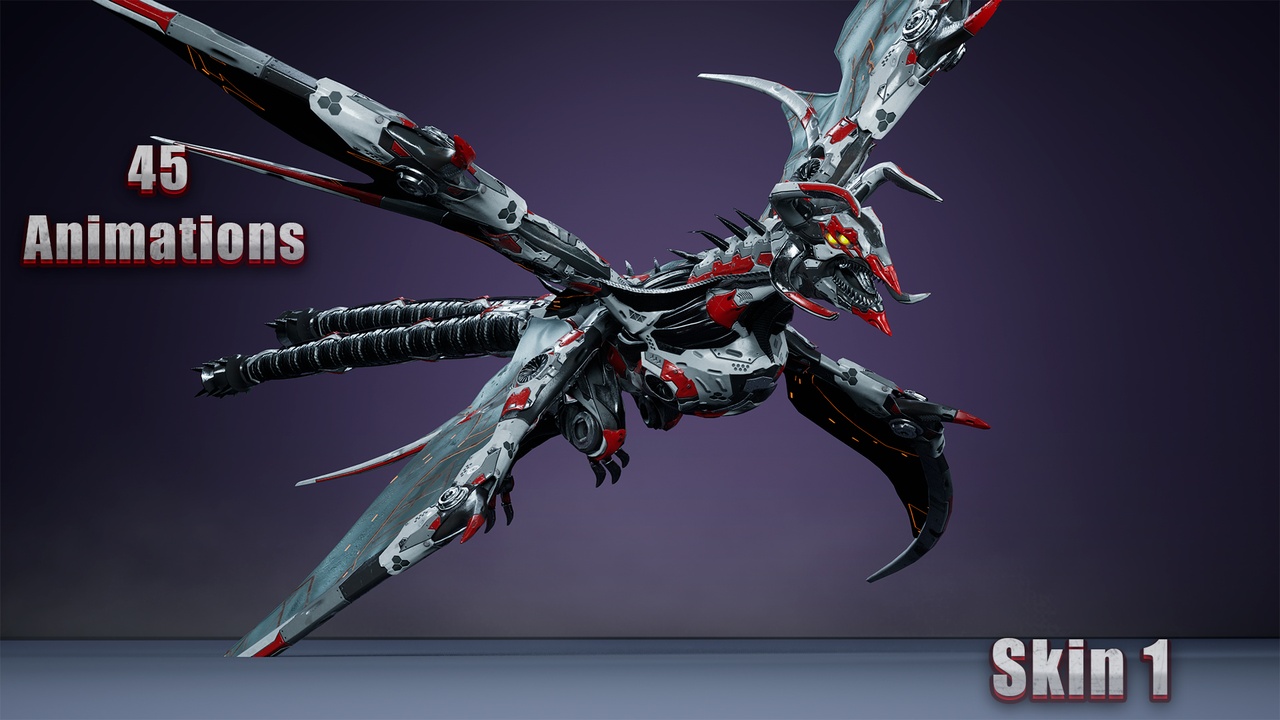 Media 1 for listing Sci-Fi Dragon 4Wings