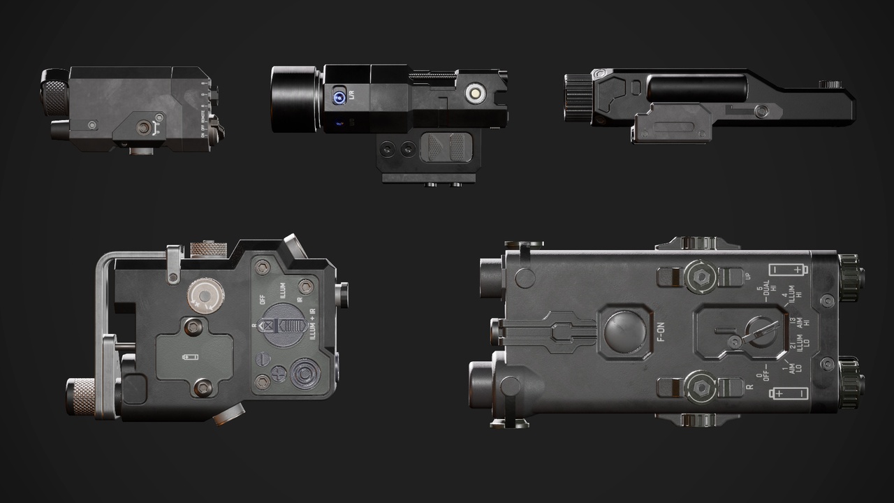 Media 1 for listing Modular Weapon Attachments: Grips & Lasers
