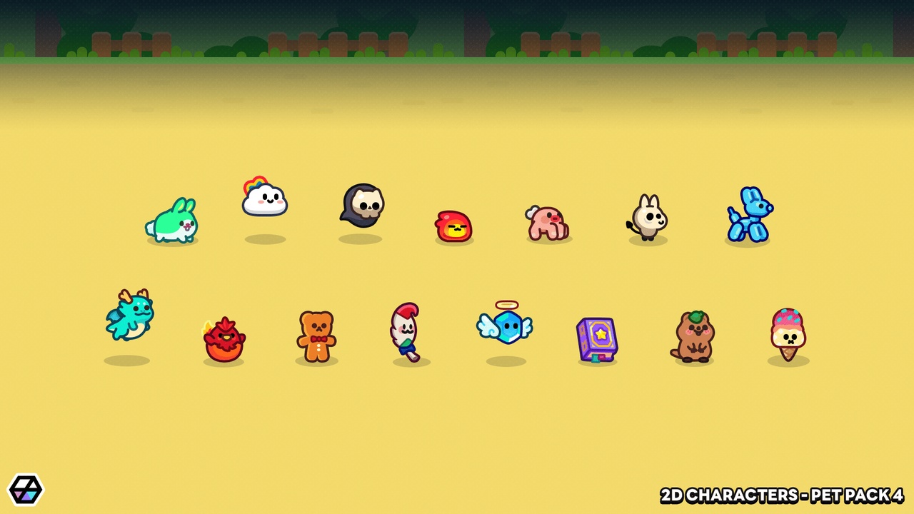 Media 1 for listing 2D Characters - Pet Pack 4