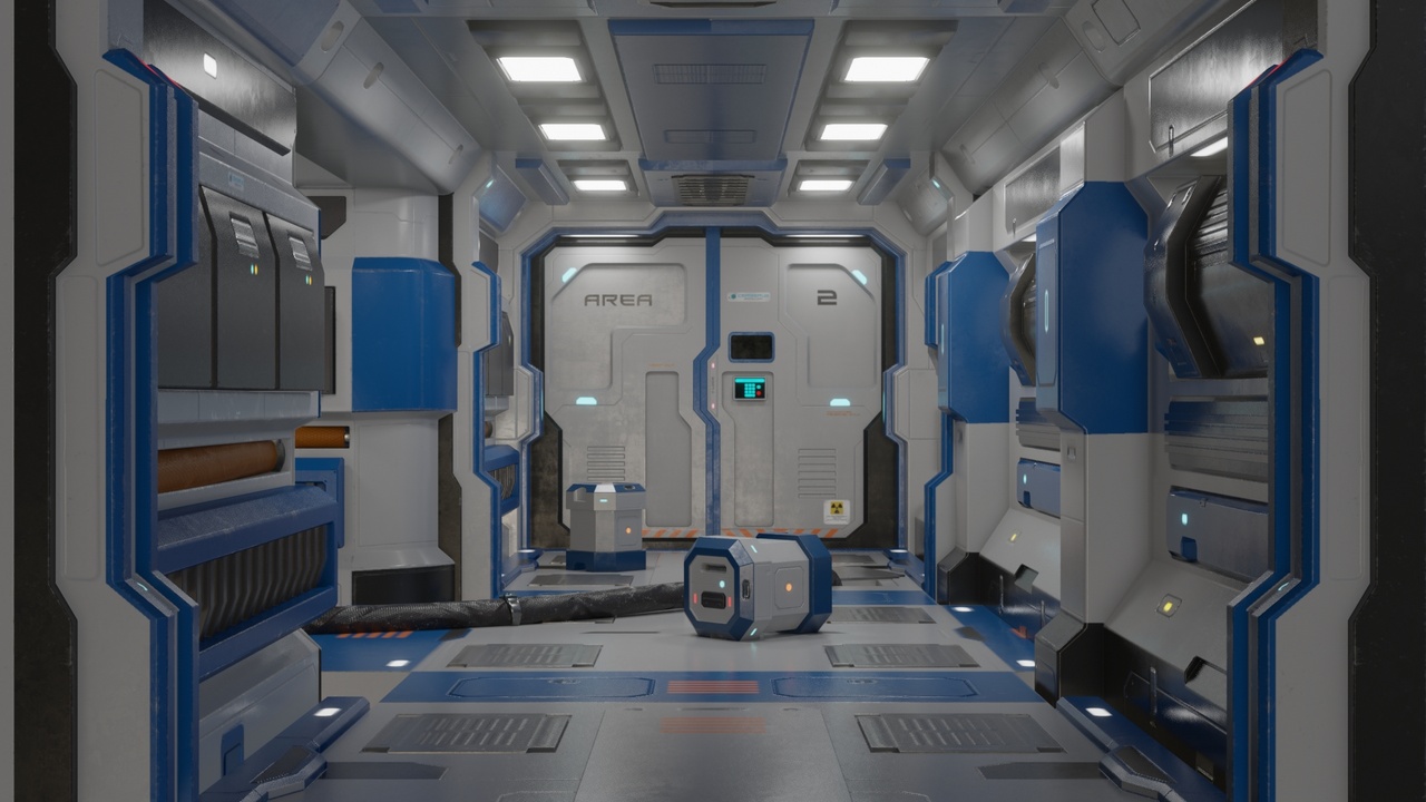 Modular Sci-Fi Corridor 02 | Fab