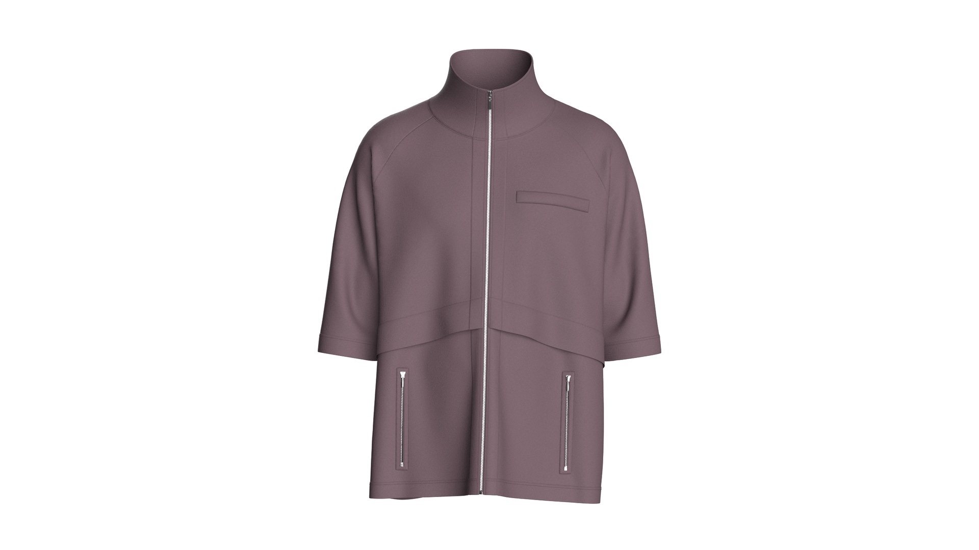 Media 1 for listing Men High Neck Short - Sleeve Jacket | High Poly