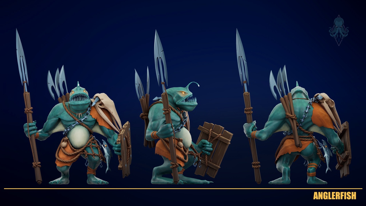 Media 1 for listing Stylized Modular Anglerfish Creature