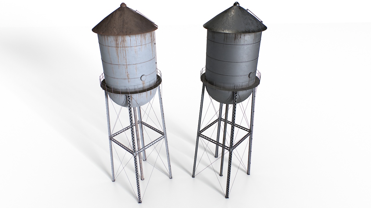 Media 1 for listing Rooftop metal water tower