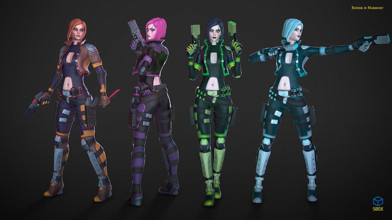 Media 1 for listing SciFi_Girl_Mercenary