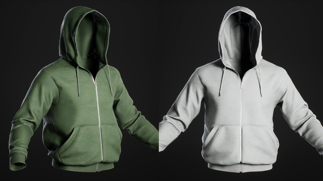Media 1 for listing Hoodie Zipper Hood - Metahuman