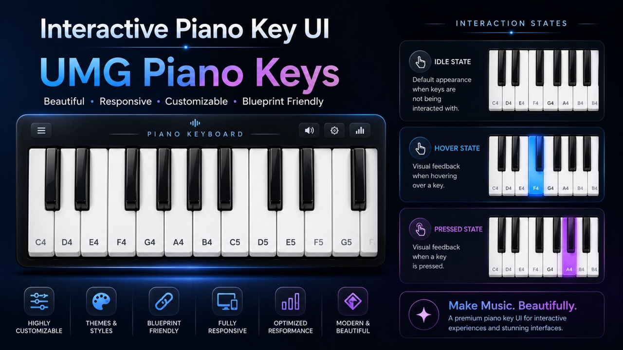 Media 1 for listing UMG Piano Keys
