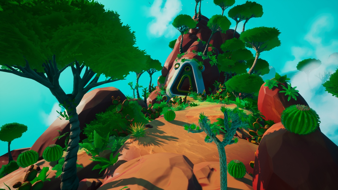 Media 1 for listing Stylized Desert Environment - Rocks and foliage