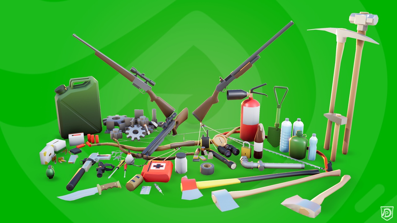 Media 1 for listing Survival SoftShaded Low Poly