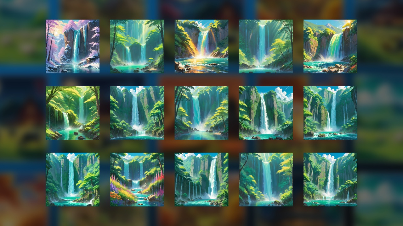 Media 1 for listing Waterfall 01 Stickers