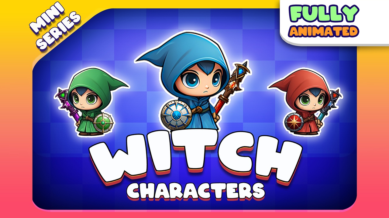 Media 1 for listing Witch - 2D Animated Character Mini Series (Spriter)
