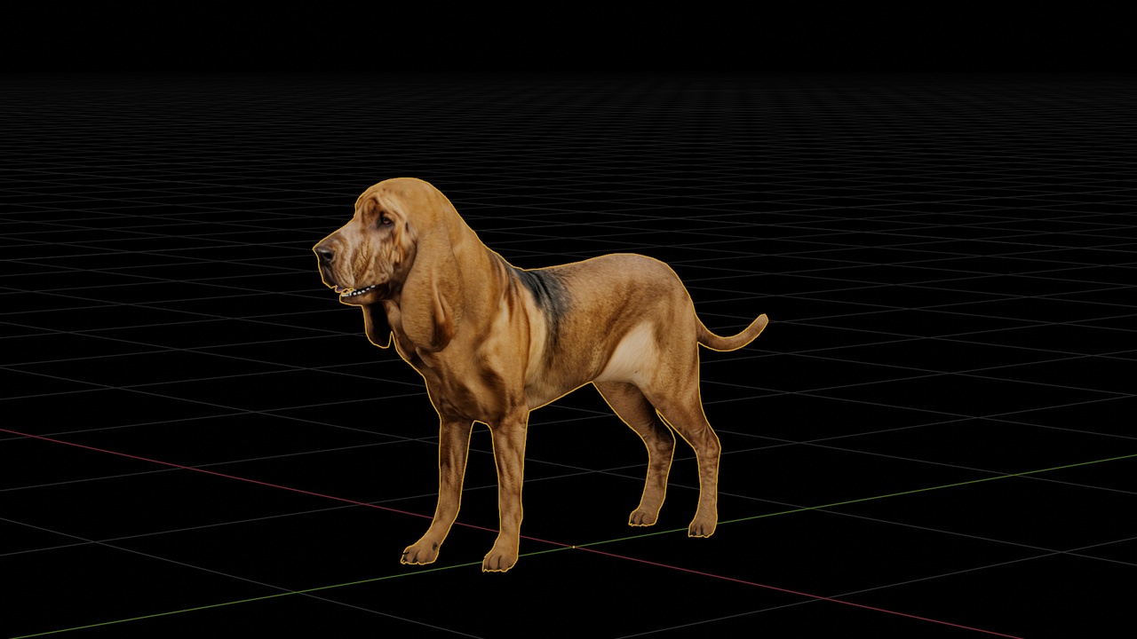 Media 1 for listing Bloodhound Dog (Low Poly)