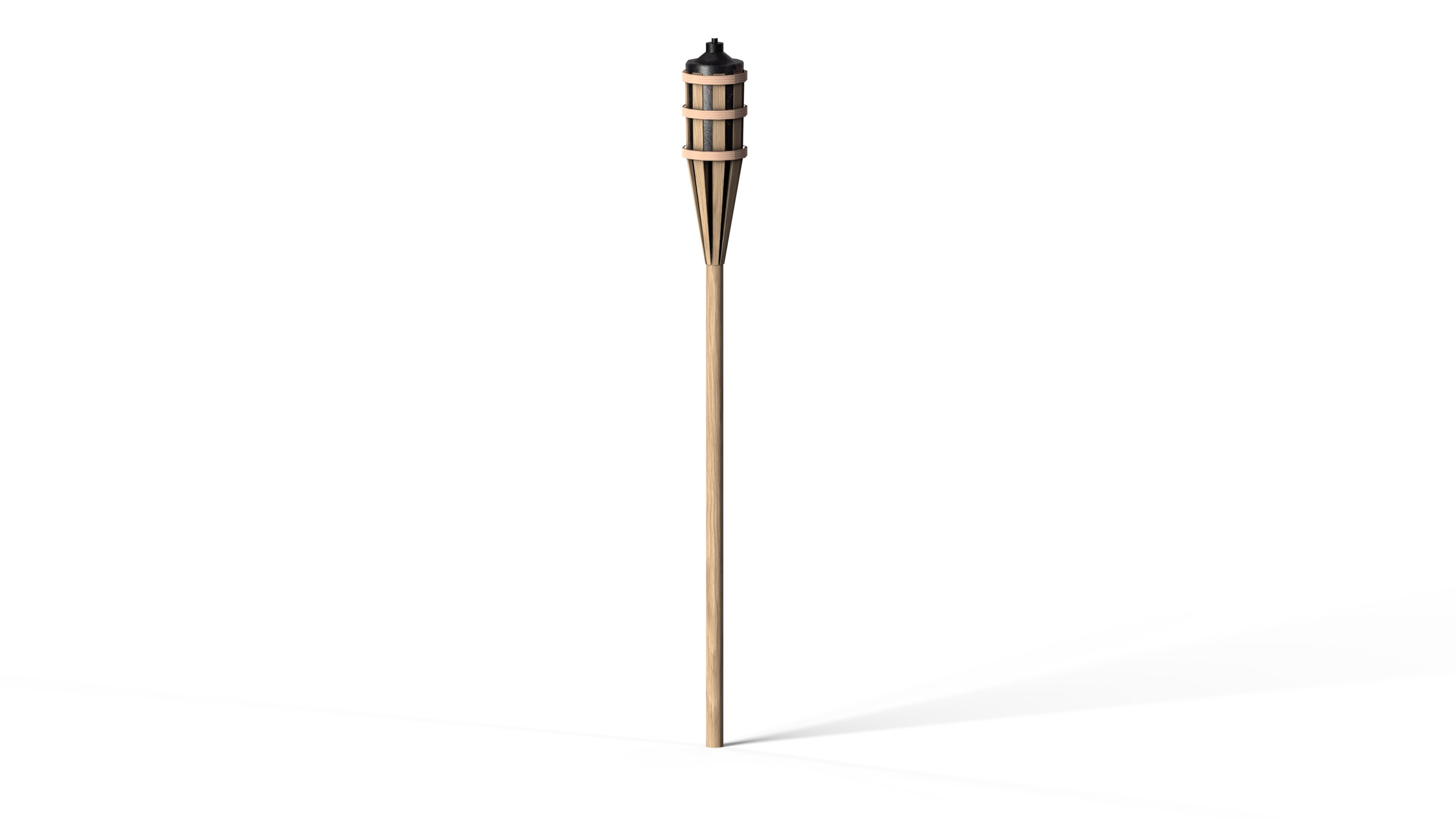 Media 1 for listing Bamboo Garden Torch - Outdoor Island Lighting Prop Game Ready