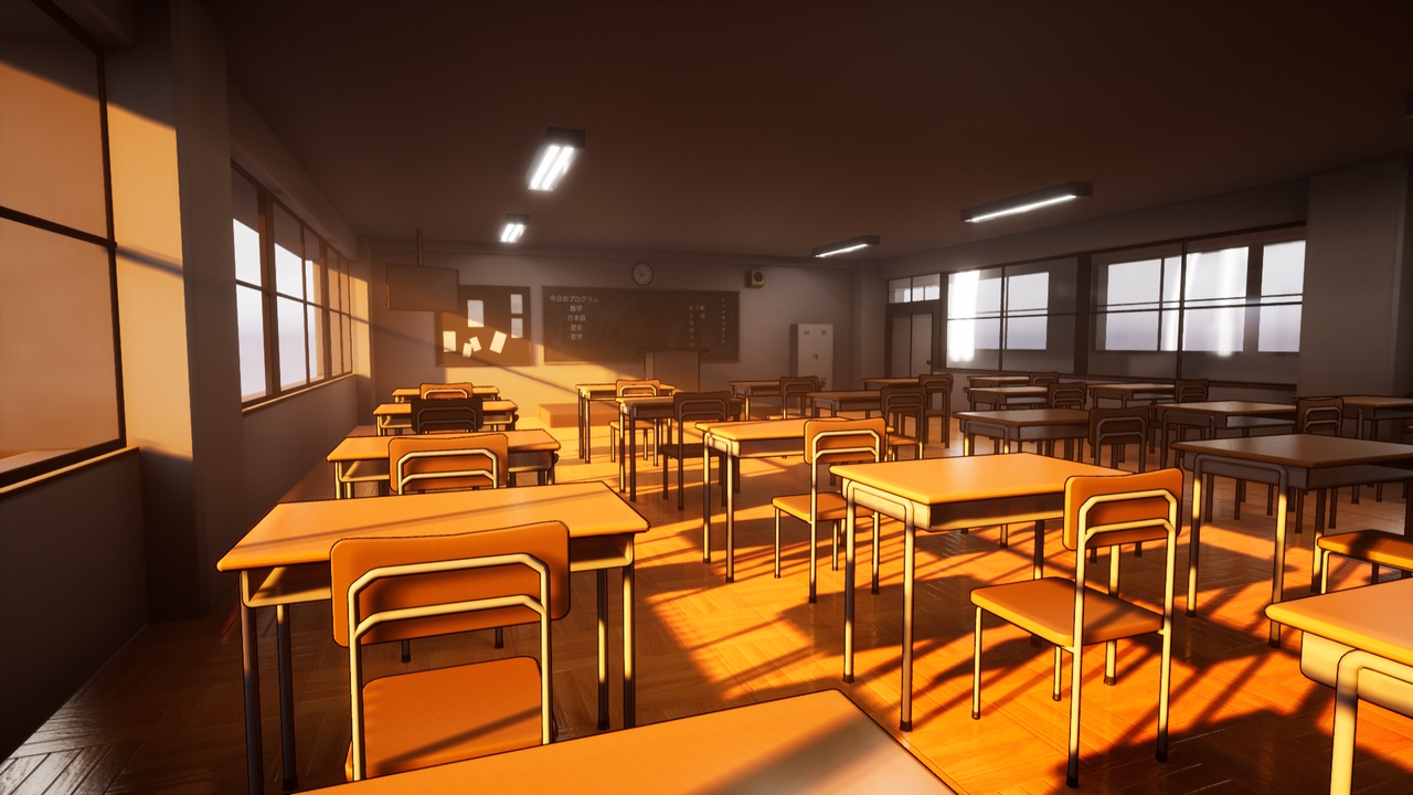Media 1 for listing Anime Classroom Asset Pack