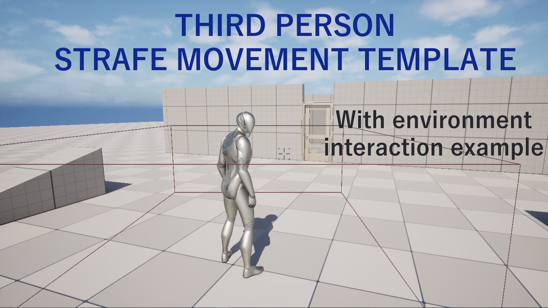 Strafe Walk Animation Example Simple Third Person Strafe Template with Object Perception Example | Fab