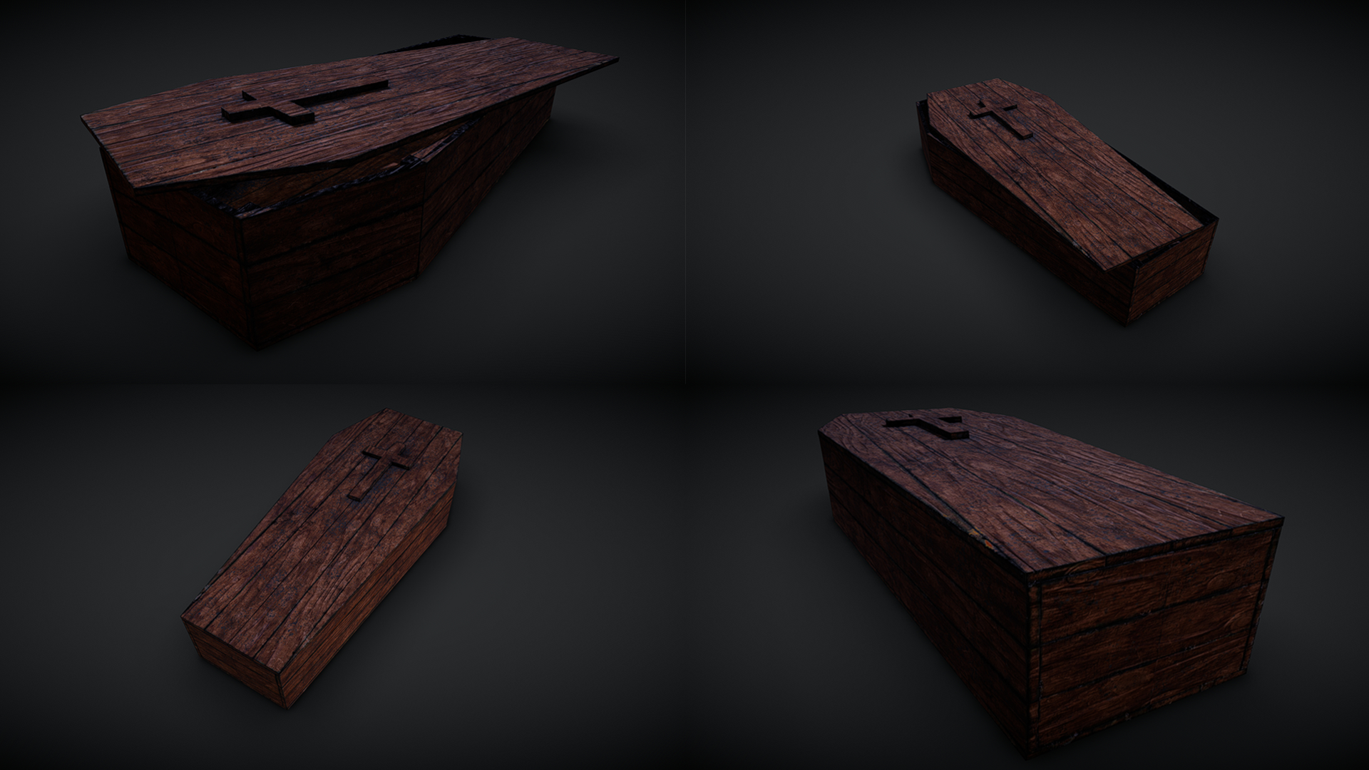 Animated Old Wooden Coffin | Fab