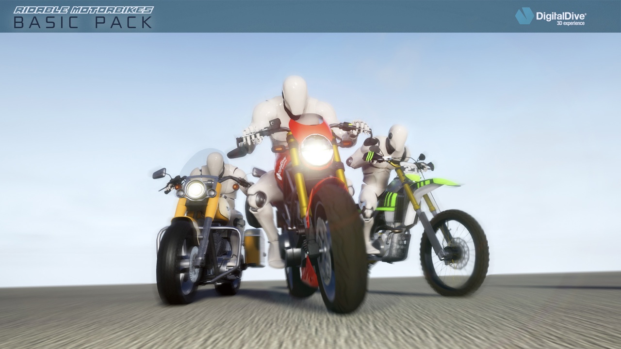 商品 Ridable Bikes Basic Pack: 3D assets and Blueprints 的媒体 1