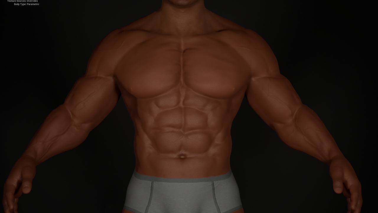 Media 1 for listing AAA Muscular MetaHuman - Powerhouse Build (Heavy MuscleMass) + FREE BattleSkin™