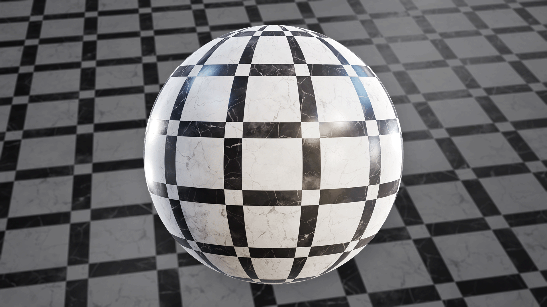Stylized Marble Tiles 03B - Material | Fab