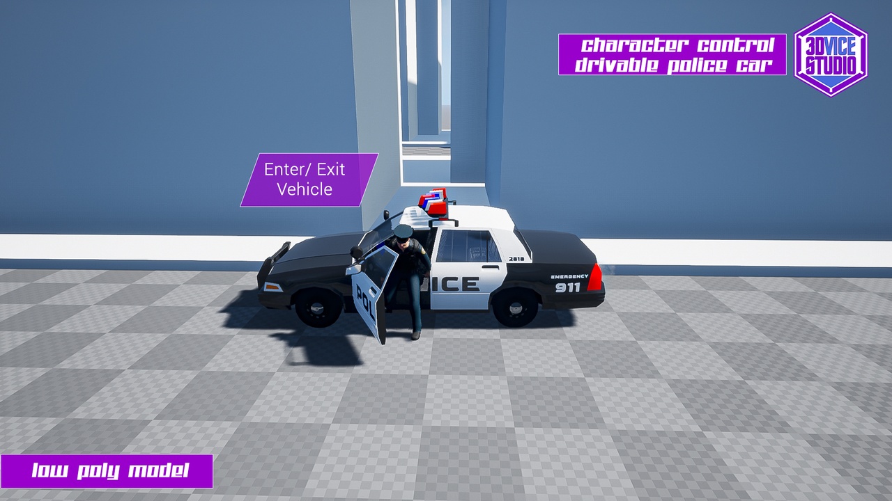 Media 1 for listing Character Controls Police Car