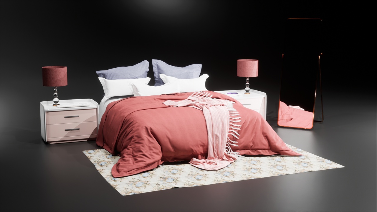 Media 1 for listing Rose Bedroom - Asset Pack
