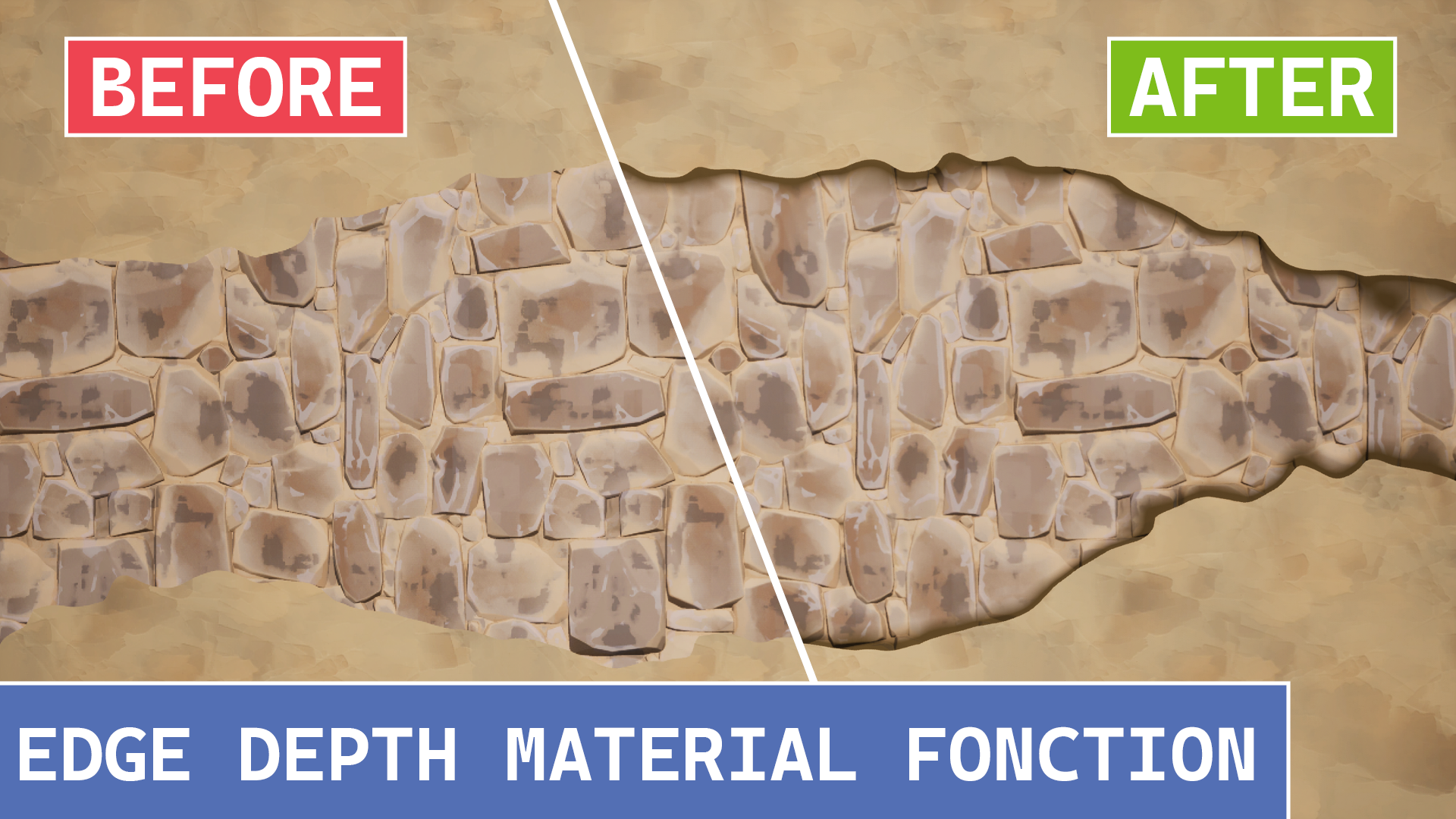 Edge Depth Edge Depth Material Function – Vertex Painted Depth Transitions | Fab