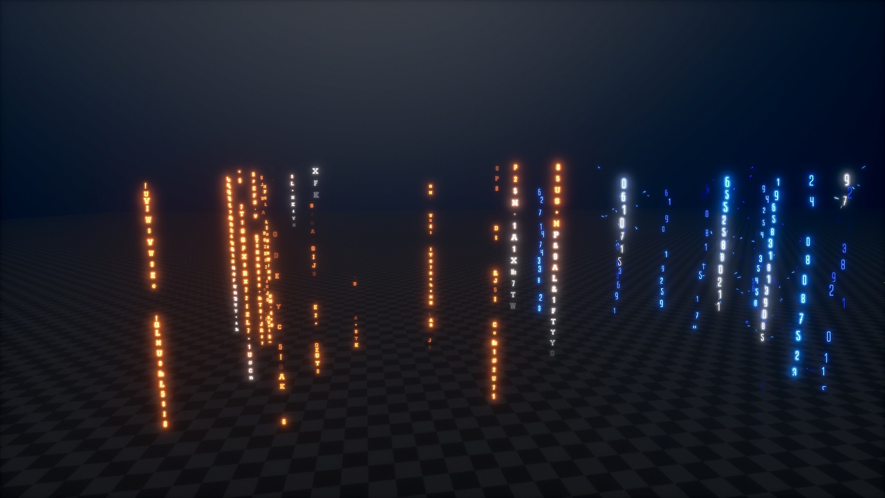 Медиа 1 для объявления Matrix / Rain of Symbols - VFX