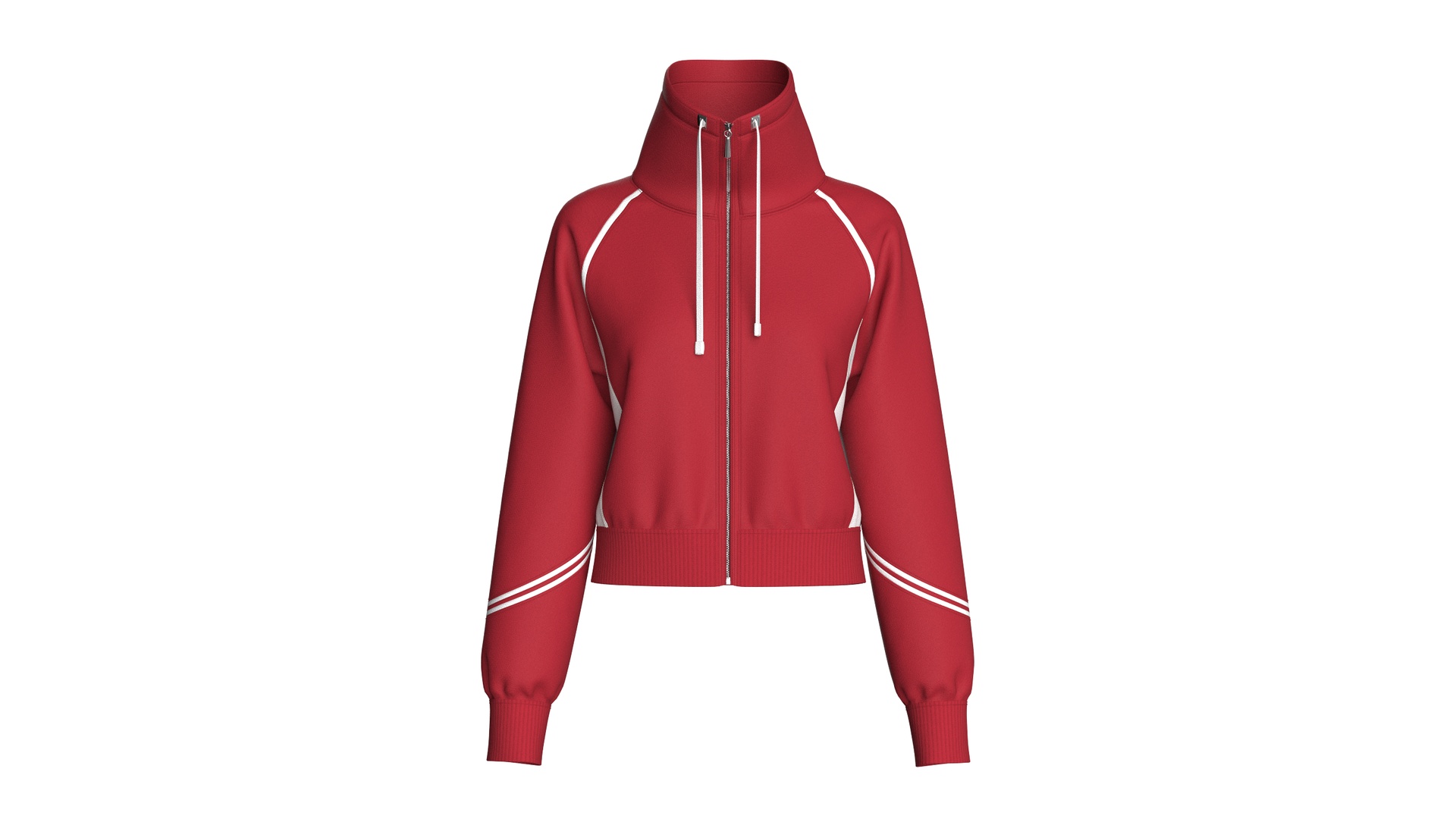 Media 1 for listing Girls Raglan High - Neck Crop Jacket | High Poly