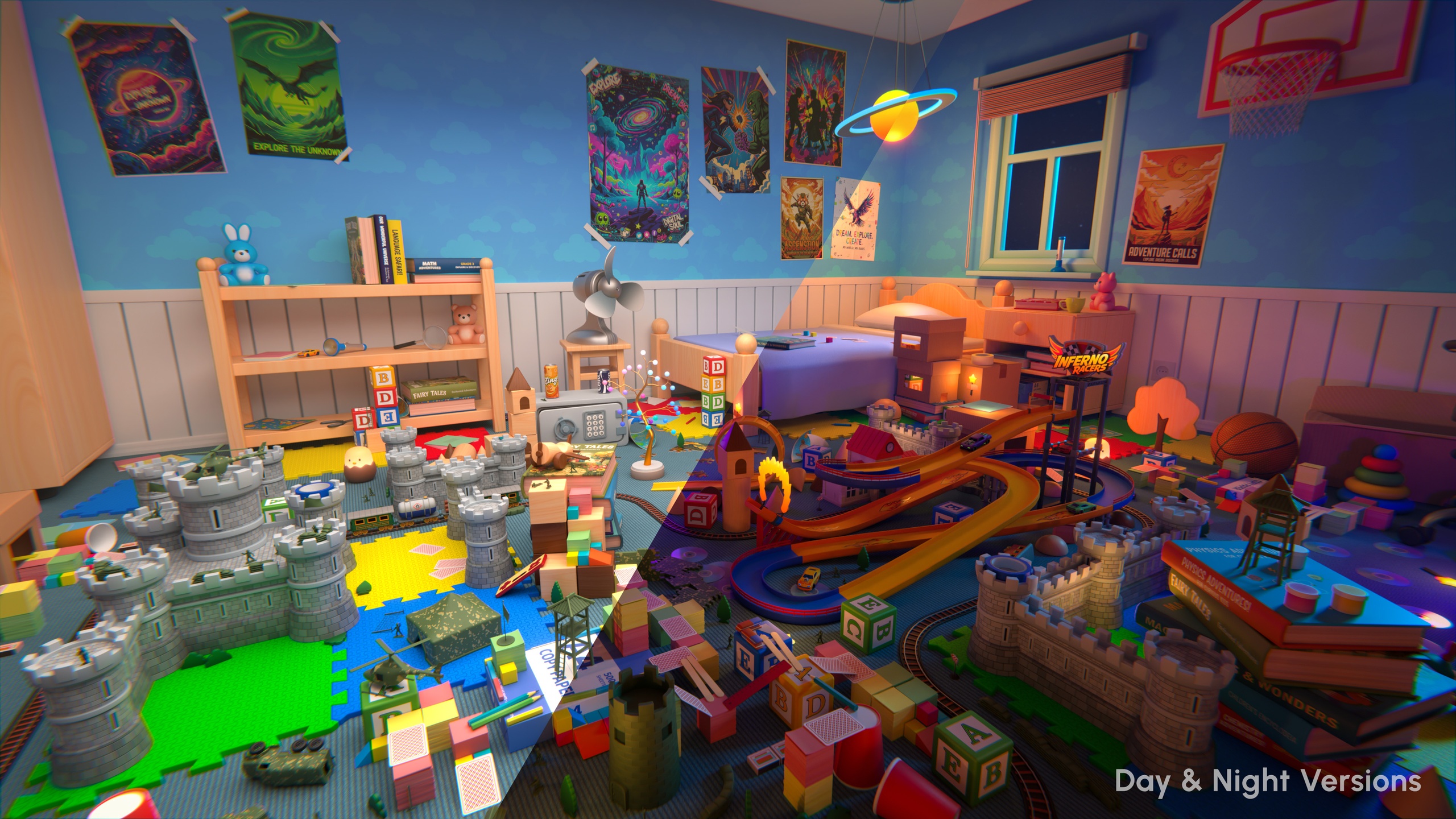 Media 1 for listing Playroom - Low Poly 3D Models Pack