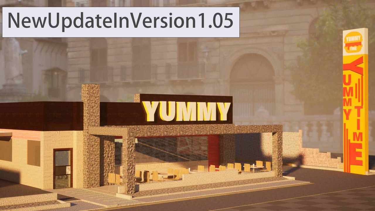 Media 1 for listing Fast Food Restaurant Environment V1.06