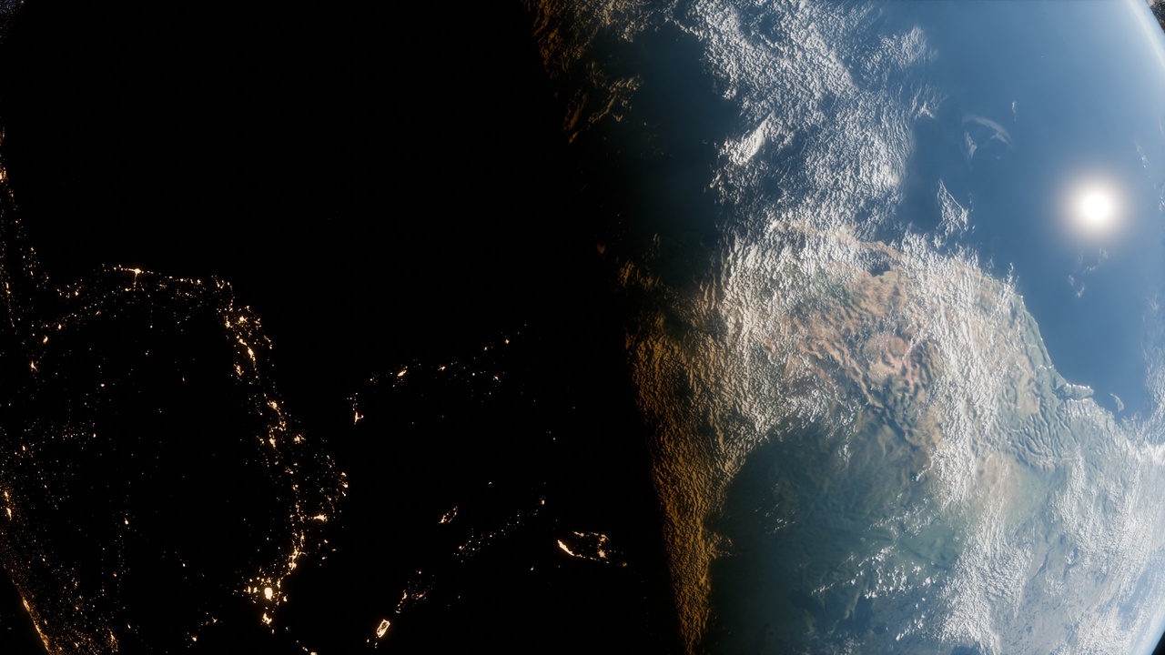 Media 1 for listing Space Scene from Earth Perspective blender