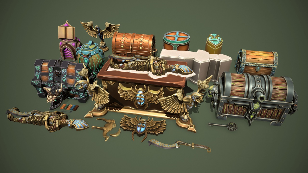 Fantasy Chests 제품 등록을 위한 미디어 1개