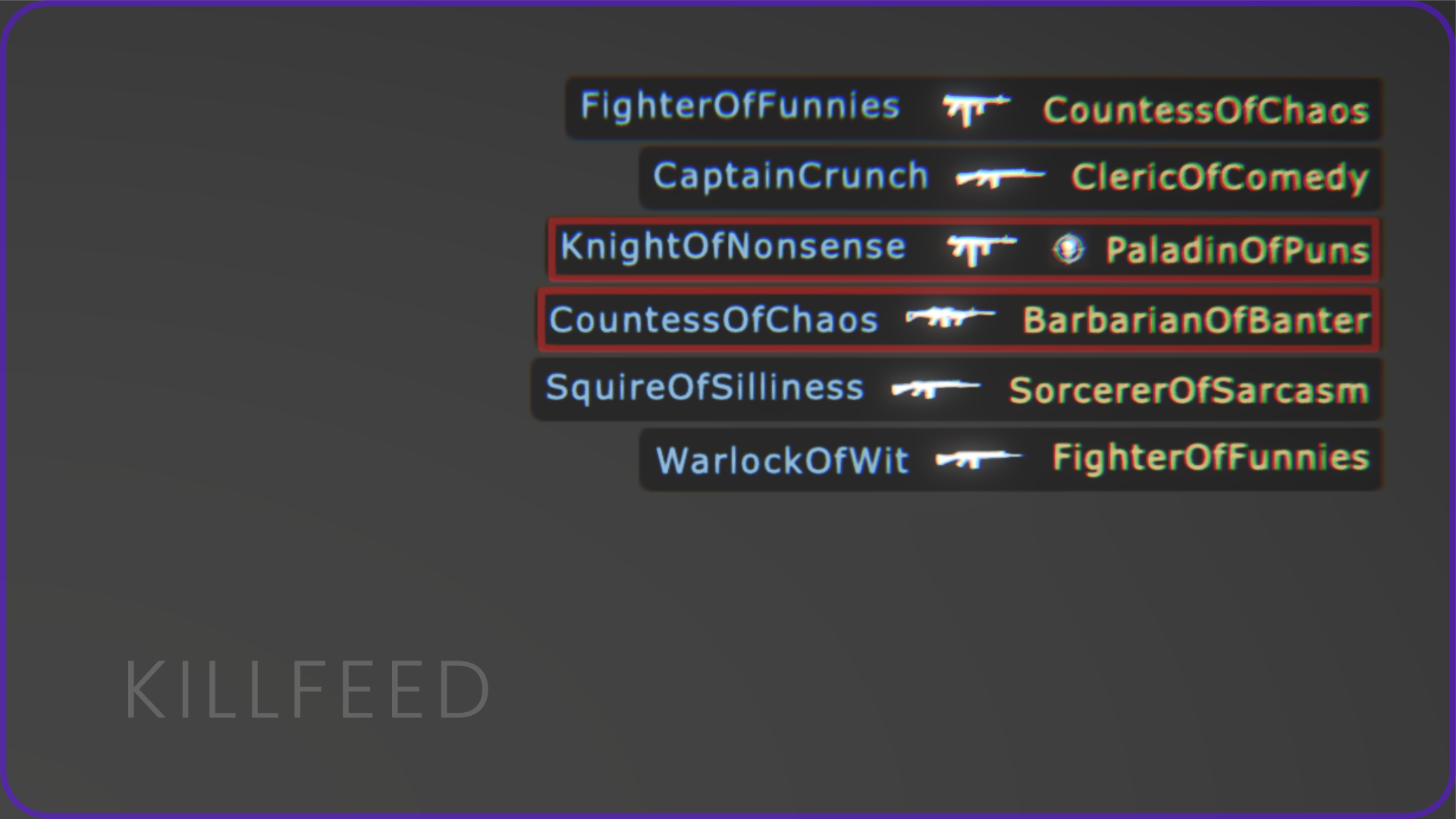 Kill Feed - Event Log System | Fab