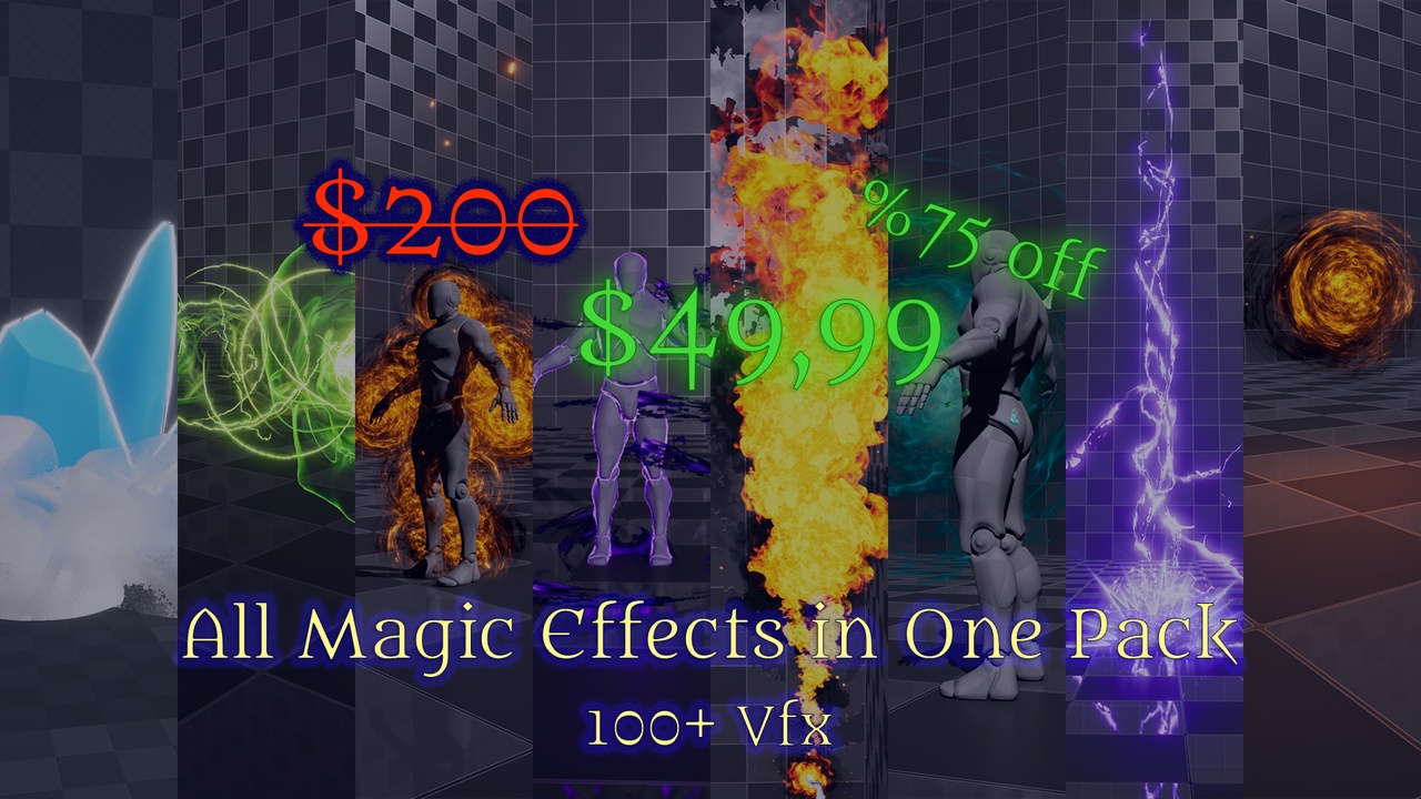 Media 1 for listing Mage Wizard Magic Spell VFX Pack – All Magic Effects in One