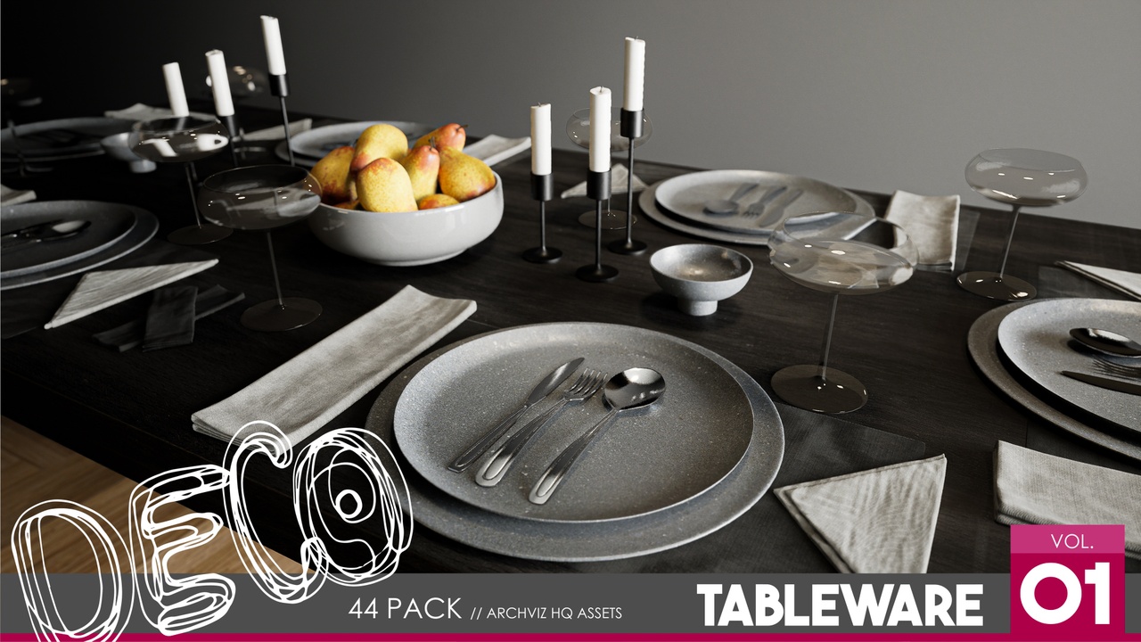 Tableware Vol. 1 제품 등록을 위한 미디어 1개