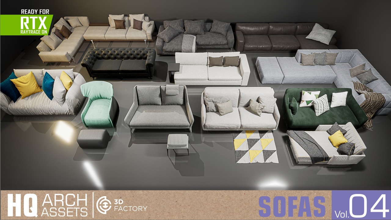 HQ Sofas Vol. 4 제품 등록을 위한 미디어 1개